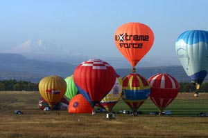 Воздушные шары улетают в Минводы